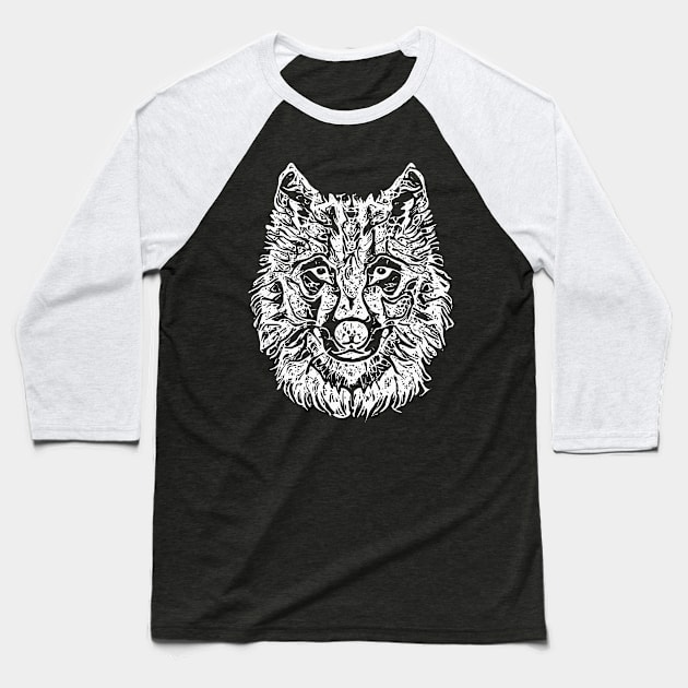 Wolf Baseball T-Shirt by valsymot